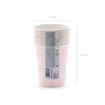 Picture of PAPER CUPS HAPPY BIRTHDAY PASTEL PINK 220ML -  6 PACK